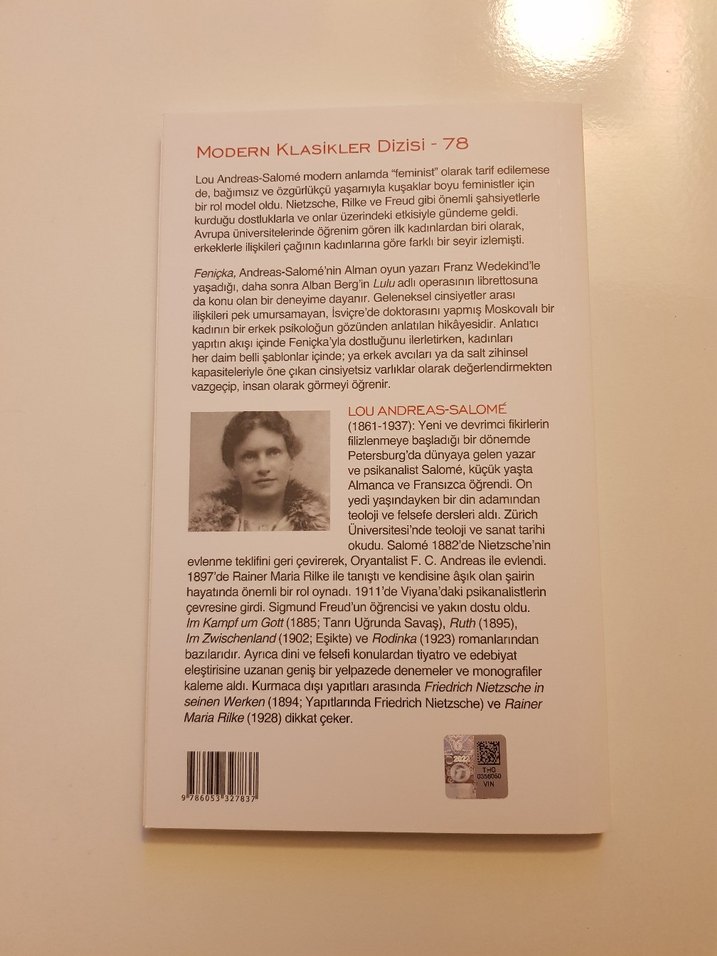 Feniçka - Lou Andreas-Salomé - Görsel 3