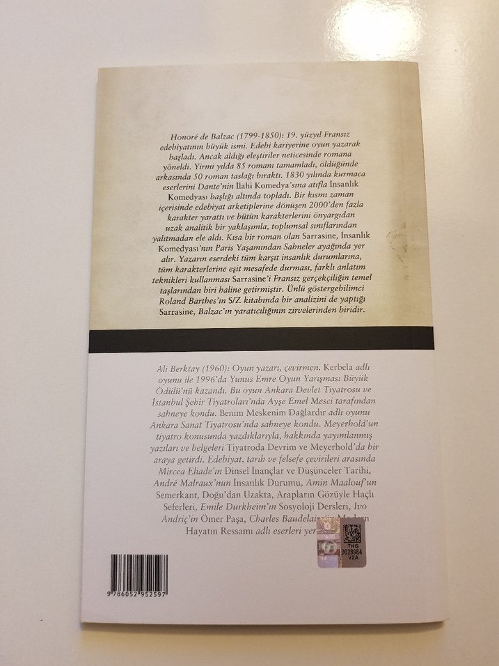 Sarrasine - Honoré de Balzac Romanı - Görsel 3