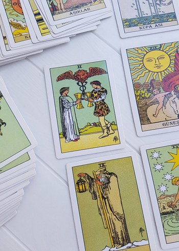 Beden Tarot Falı Kartları Seti Sarı Kutu
