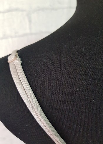 Parlak Gri Drapeli bodysuit - Görsel 7