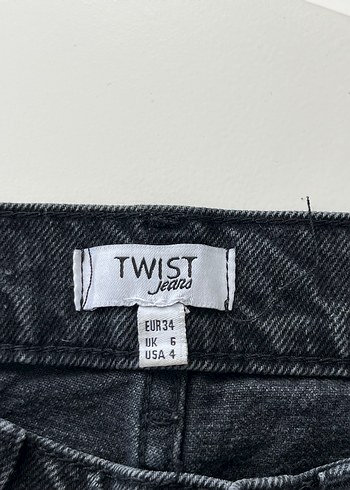 Gri Kadın Salaş Denim Pantolon - Görsel 2