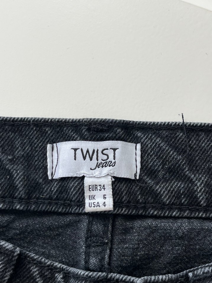 Gri Kadın Salaş Denim Pantolon - Görsel 2