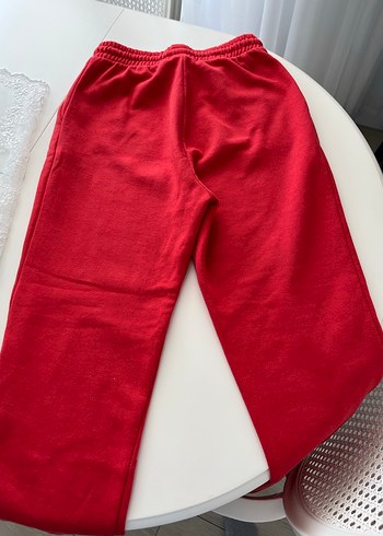 Kadın Kırmızı Rahat Kesim Eşofman Altı - Görsel 3