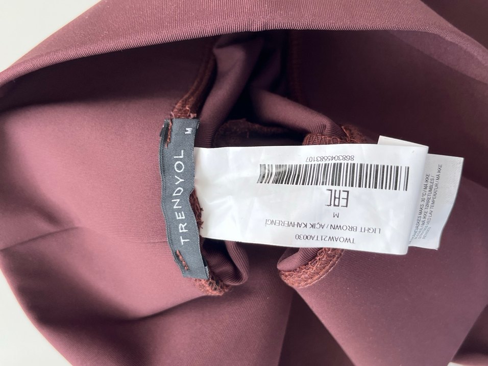 Bordo Midi Spor Tayt - Görsel 4