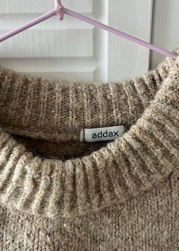 Kadın Kahverengi Örgü Salaş Kazak - Görsel 2