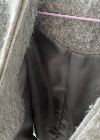 Gri Örgü Midi kaban - Görsel 3