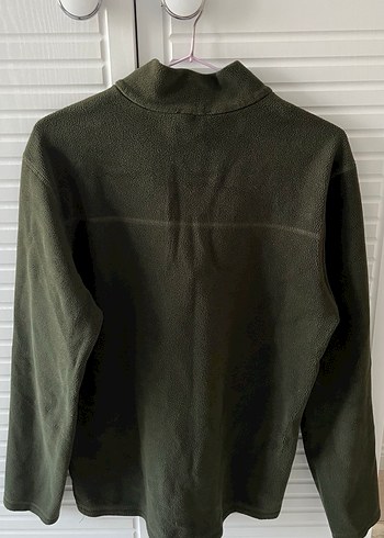 Erkek Gri Fermuarlı Yüksek Yakalı Polar - Görsel 2