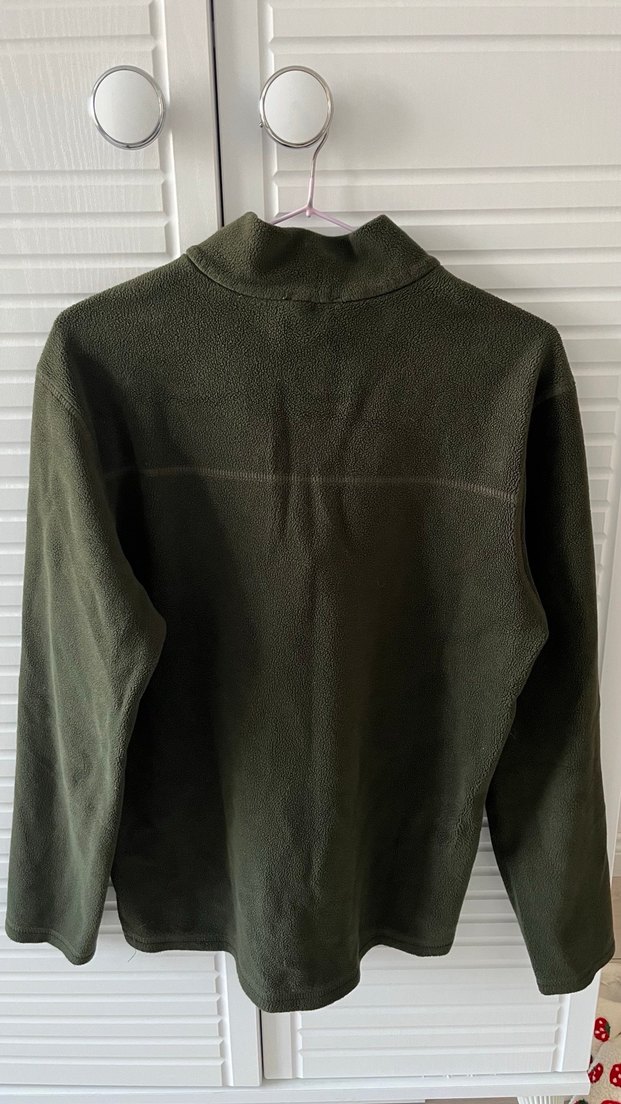 Erkek Gri Fermuarlı Yüksek Yakalı Polar - Görsel 2