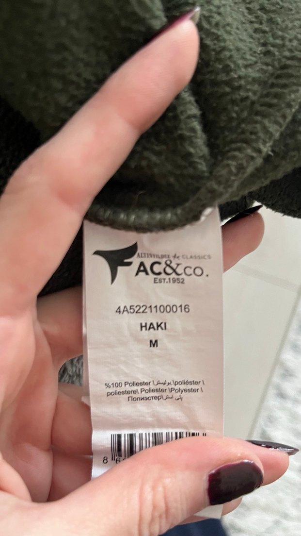 Erkek Gri Fermuarlı Yüksek Yakalı Polar - Görsel 4