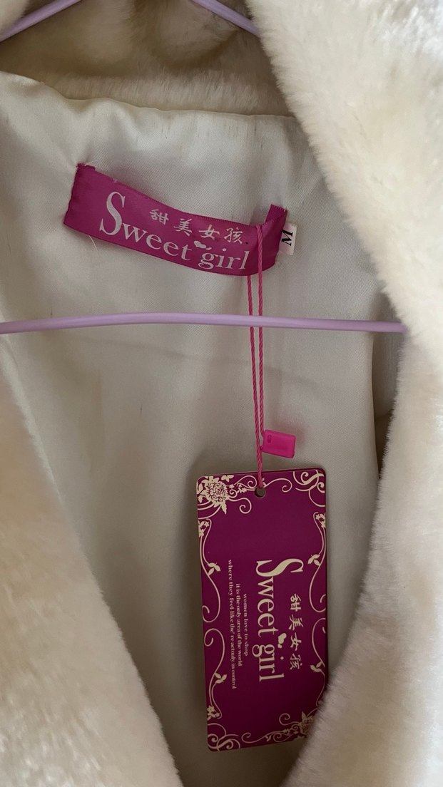 Bej Kadın Suni Kürk Ceket - Görsel 2