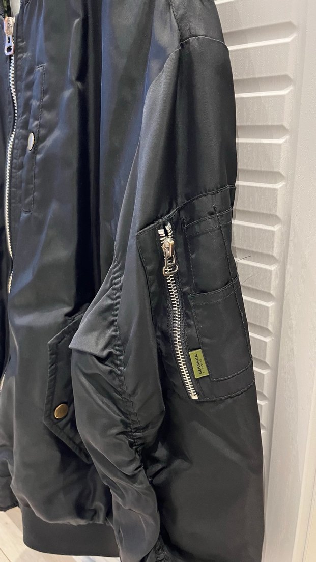 Kadın Siyah Fermuarlı Street Wear Ceket - Görsel 2