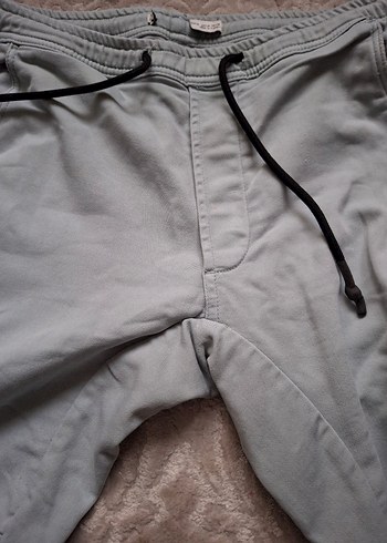 Gri Bol Kesim Kemerli Erkek Outdoor Pantolon - Görsel 4