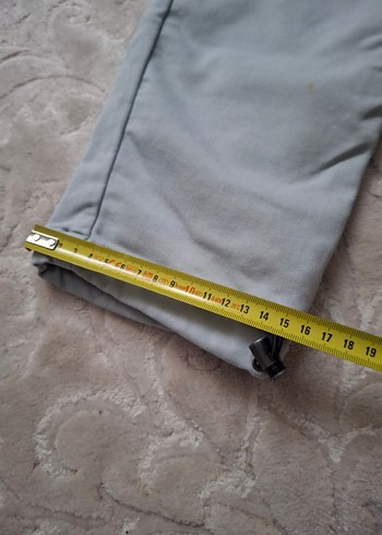 Gri Bol Kesim Kemerli Erkek Outdoor Pantolon - Görsel 6