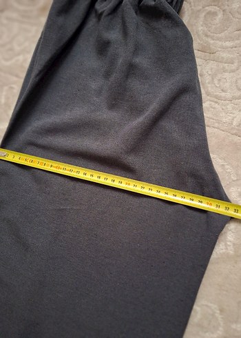 Gri Rahat Kesim Kadın Kumaş Pantolon - Görsel 5