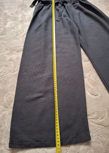 Gri Rahat Kesim Kadın Kumaş Pantolon - Görsel 2