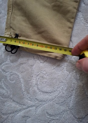 Bej Erkek Salaş Kemerli Pantolon - Görsel 5