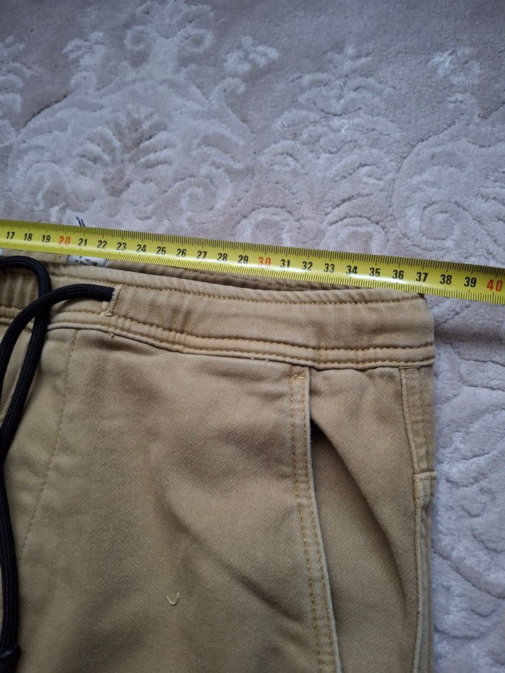 Bej Erkek  Salaş Kemerli Pantolon - Görsel 3