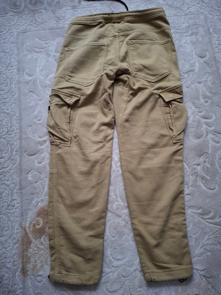 Bej Erkek  Salaş Kemerli Pantolon - Görsel 2