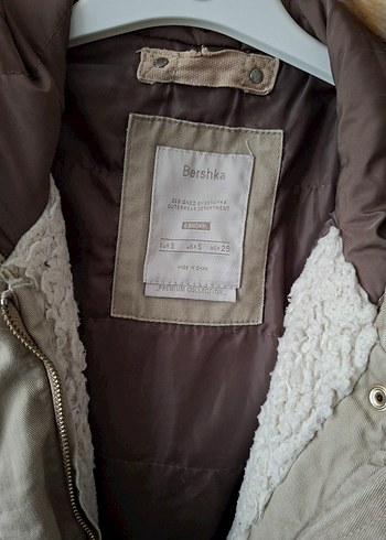 Bej Kürklü Midi Kadın Mont - Görsel 11