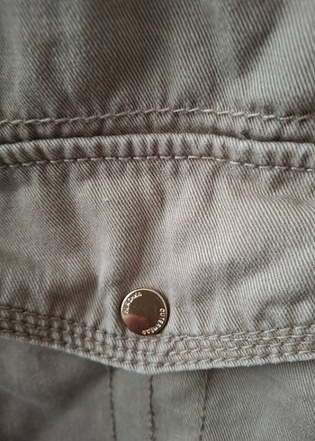 Bej Kürklü Midi Kadın Mont - Görsel 9