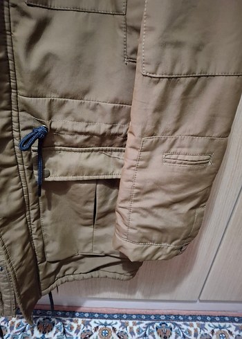 Kahverengi Yada Taba, Kapüşonlu Erkek Mont - Görsel 8