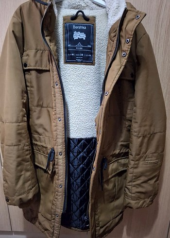 Kahverengi Yada Taba, Kapüşonlu Erkek Mont - Görsel 3