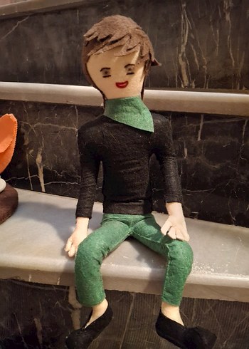 Renkli Kıyafetli El Yapımı Keçe Bebekler - Görsel 3