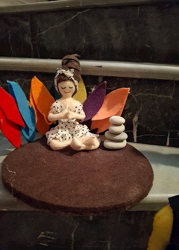 Renkli Kıyafetli El Yapımı Keçe Bebekler - Görsel 6