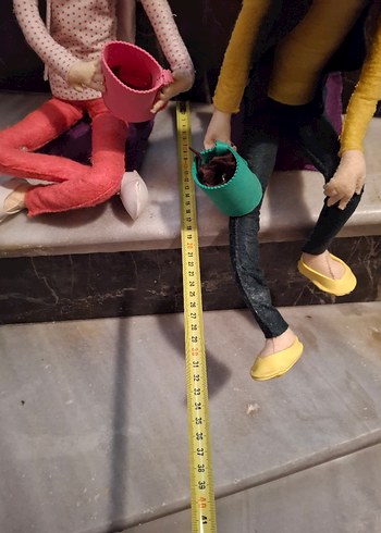 Renkli Kıyafetli El Yapımı Keçe Bebekler - Görsel 15