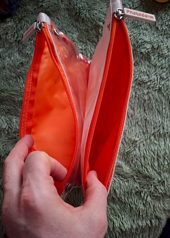 Kozmetik Plaj  Çantası, Çok Renkli, Baskılı, Pastel - Görsel 5