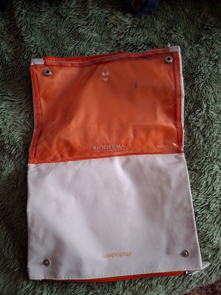 Kozmetik Plaj  Çantası, Çok Renkli, Baskılı, Pastel - Görsel 4