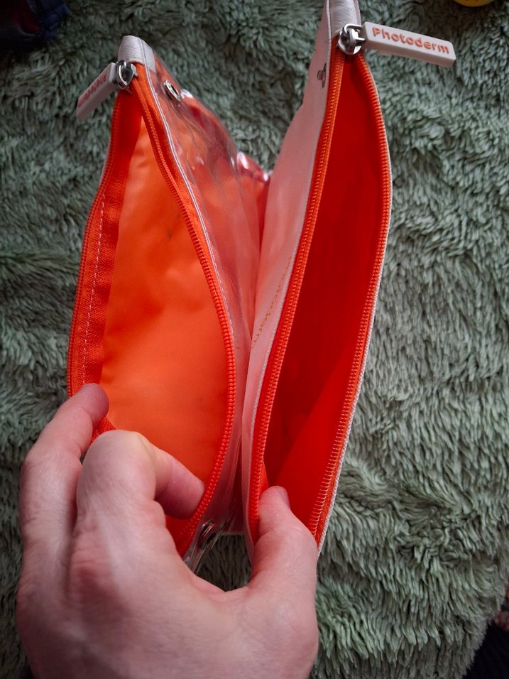 Kozmetik Plaj  Çantası, Çok Renkli, Baskılı, Pastel - Görsel 5