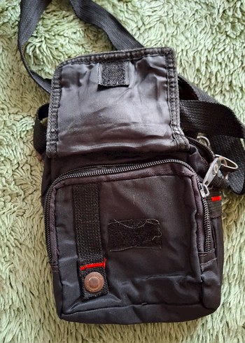 Siyah Erkek Omuz Çantası, Tokalı, Sokak Stili - Görsel 3