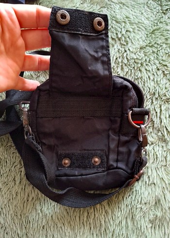 Siyah Erkek Omuz Çantası, Tokalı, Sokak Stili - Görsel 9