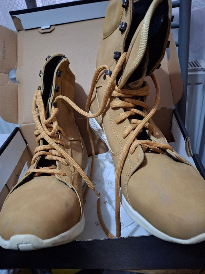 Bej Süet Bağcıklı Erkek Günlük Bot - Görsel 2