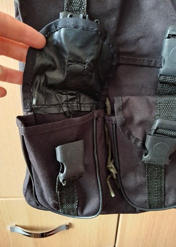 Siyah Tokalı Kadın Sırt Çantası - Görsel 6