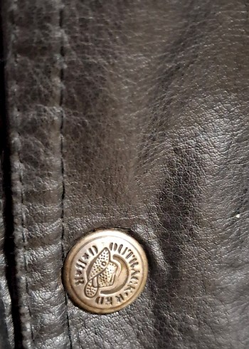 Erkek Siyah Deri Biker Ceket - Görsel 7