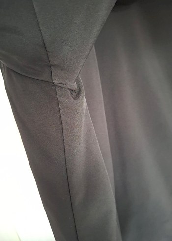 Fermuarlı Siyah Biker Ceket Mont - Görsel 6