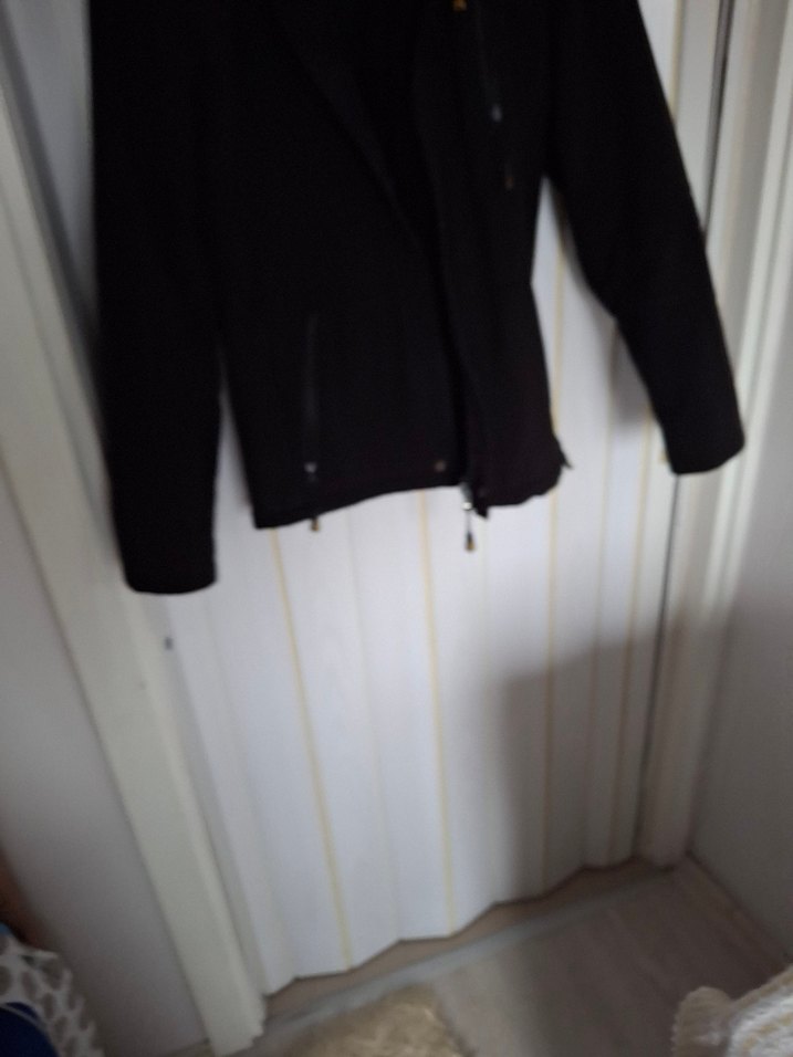 Fermuarlı Siyah Biker Ceket Mont - Görsel 5