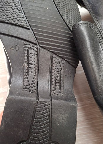 Siyah Parlak Erkek Klasik Goth Bot - Görsel 8