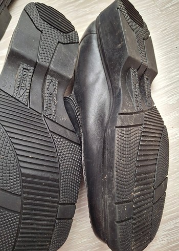 Siyah Parlak Erkek Klasik Goth Bot - Görsel 9