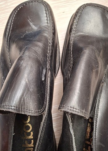 Siyah Parlak Erkek Klasik Goth Bot - Görsel 10