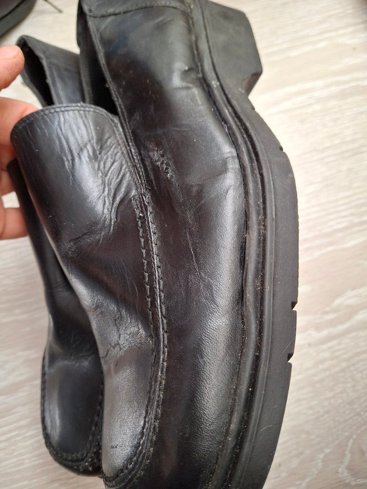 Siyah Parlak Erkek Klasik Goth Bot - Görsel 5