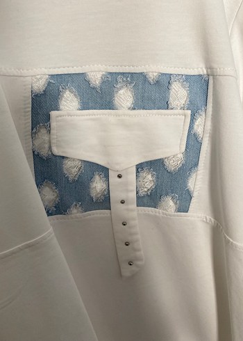Beyaz Uzun Kollu tunik - Görsel 3