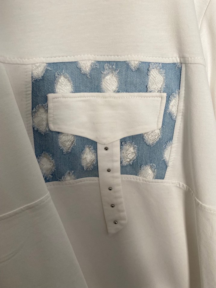 Beyaz Uzun Kollu tunik - Görsel 3