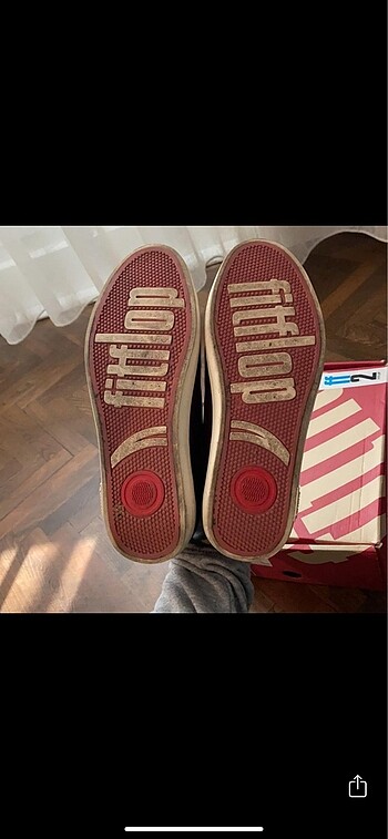 39 Beden bordo Renk Fitflop deri sneakers