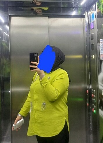 Yağ yeşili tunik 