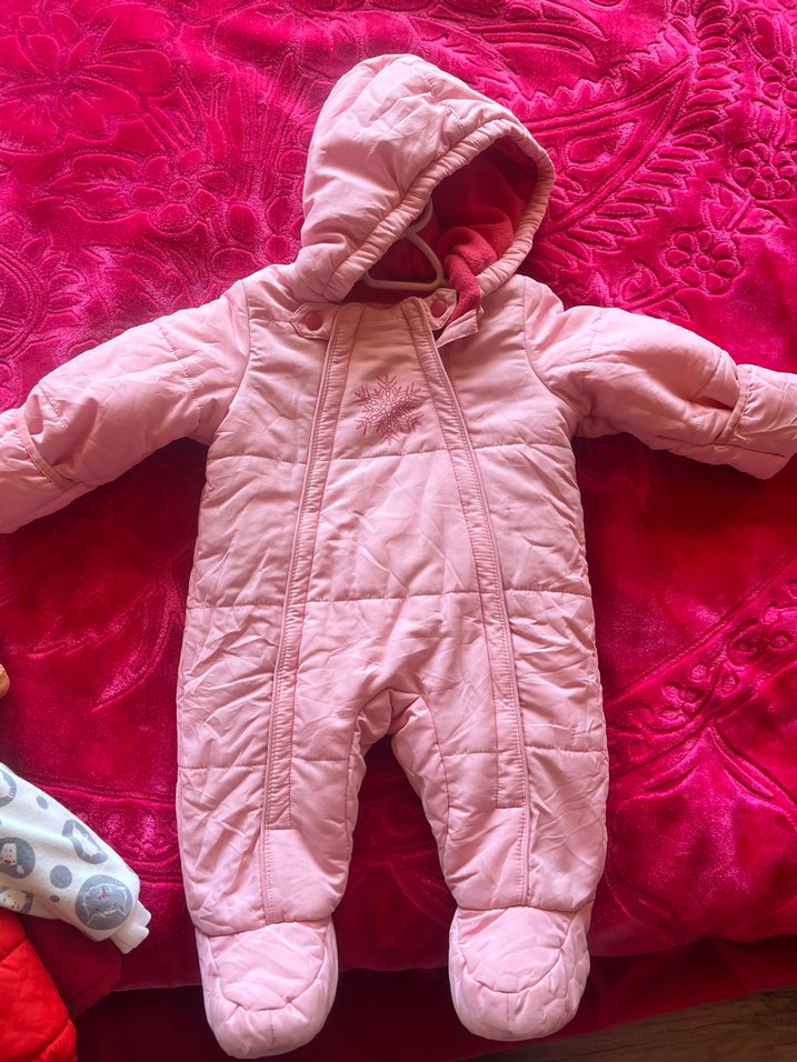 Kız Bebek Pembe Fermuarlı Tulum - Görsel 2