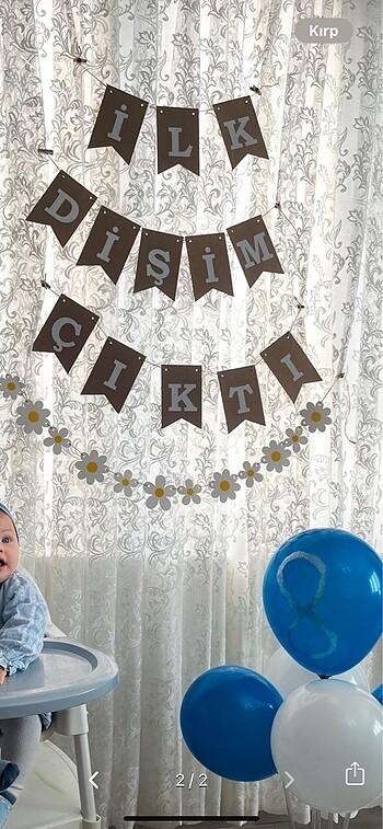  E.L.F İlk dişim çıktı yazısı