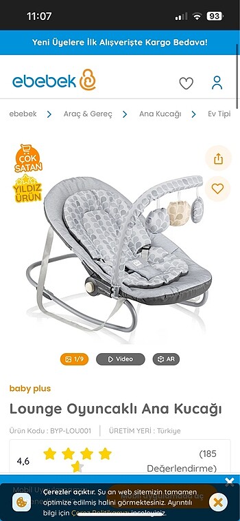 Baby plus ana kucağı